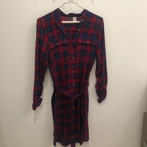Flannel dress!